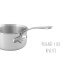 Set de 3 casseroles Mauviel M'Urban3 en inox 16, 18 et 20cm avec poignée fixe