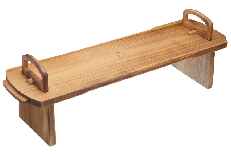 Planche ap&eacute;ritif Artesa en bois d'acacia - 52x15x17cm