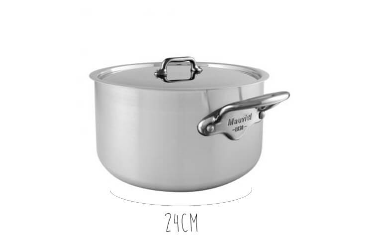 Cocotte Mauviel M'Urban3 en inox avec couvercle inox