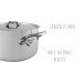 Cocotte Mauviel M'Urban3 en inox avec couvercle inox