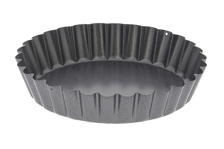 Moule &agrave; tartelette De Buyer cannel&eacute; fond fixe