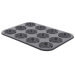 Plaque 12 tartelettes rondes De Buyer en acier anti-adhésif
