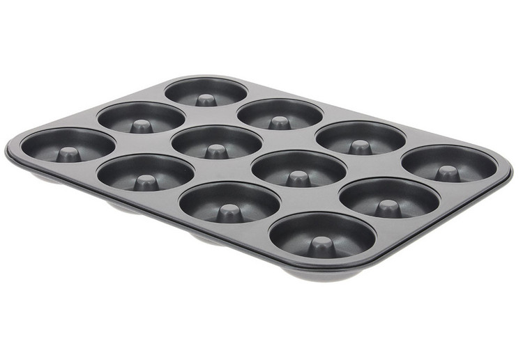 Plaque 12 mini savarins De Buyer en acier anti-adh&eacute;sif