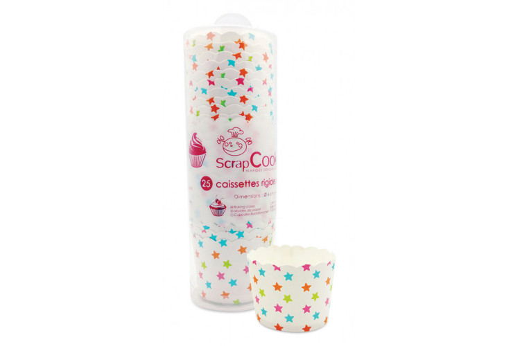 Boite 25 caissettes rigides de cuisson Scrapcooking 6x4,5cm