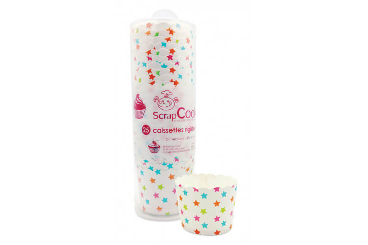 Boite 25 caissettes rigides de cuisson Scrapcooking 6x4,5cm