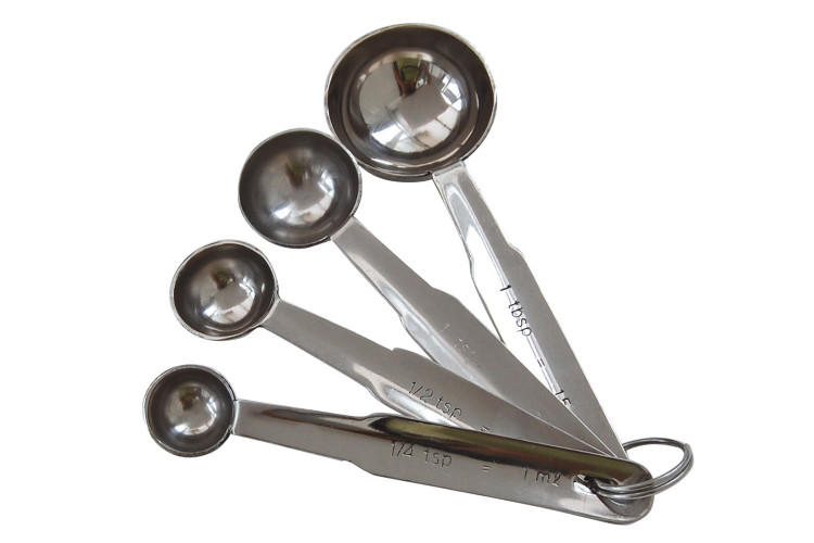 Set de 4 cuill&egrave;res mesures De Buyer en inox