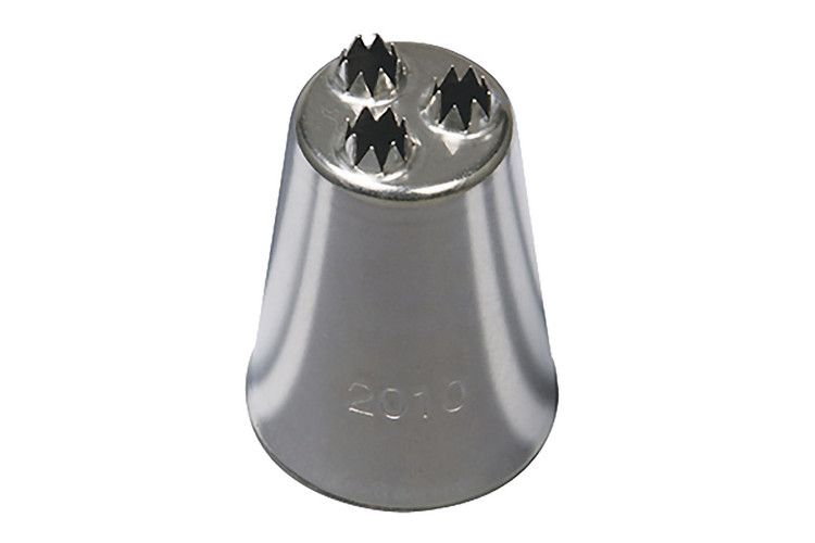 Douille &agrave; nid 3 trous cannel&eacute;s De Buyer inox 31mm