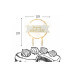 Cake topper à LED "Joyeux anniversaire" Scrapcooking en bois