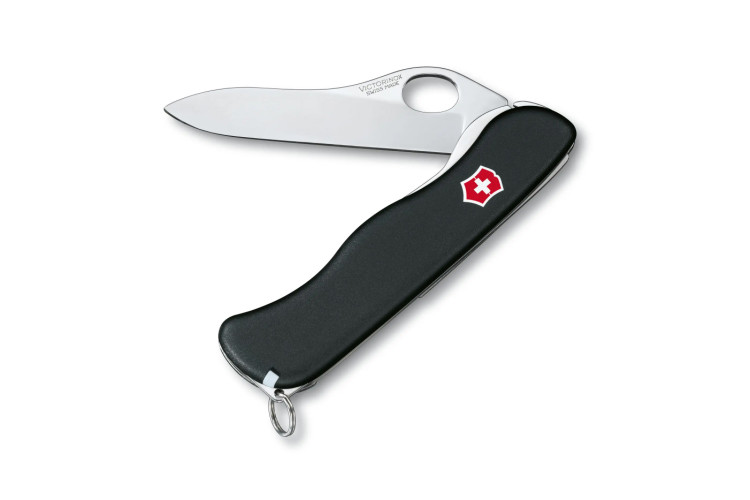Couteau suisse Victorinox Sentinel One hand clip noir manche 111mm