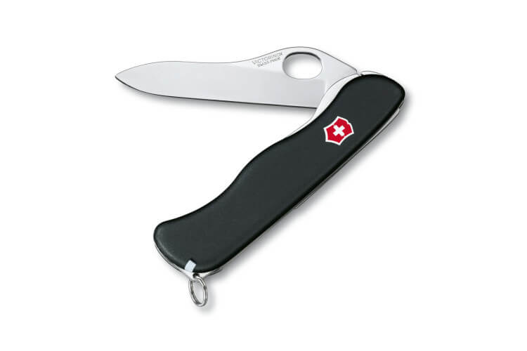 Couteau suisse Victorinox Sentinel One hand clip noir manche 111mm