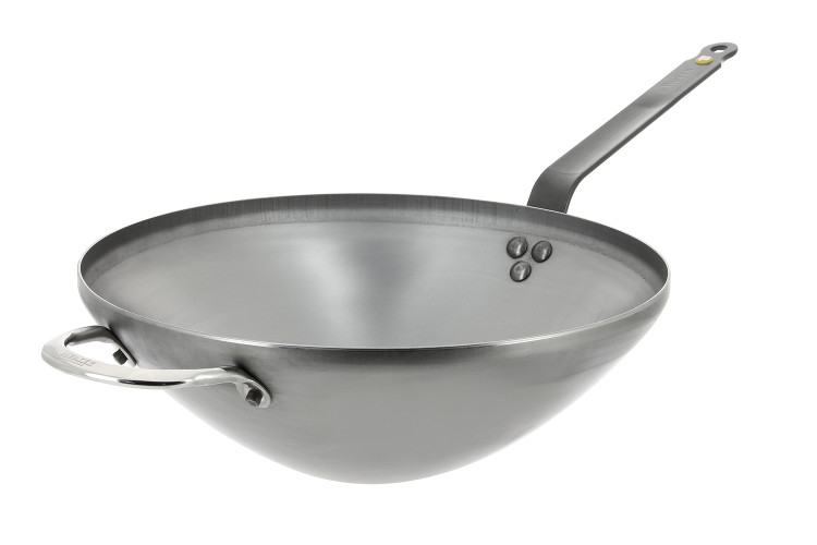Wok &agrave; queue De Buyer Mineral B avec anse