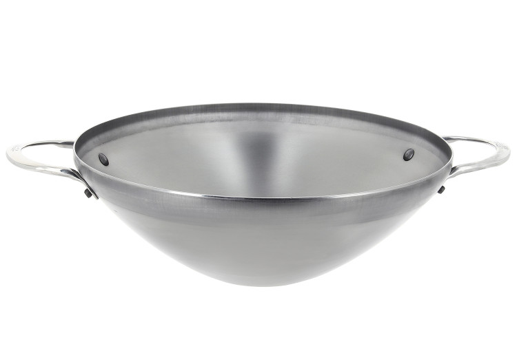 Wok De Buyer Mineral B Element avec 2 anses en fer