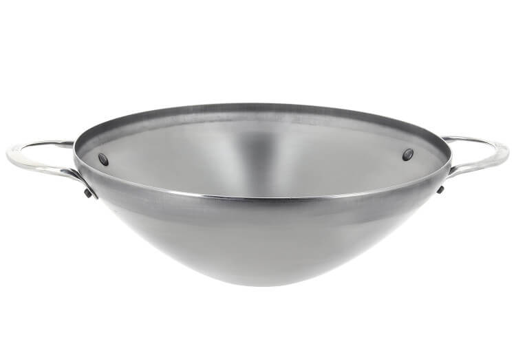 Wok De Buyer Mineral B Element avec 2 anses en fer