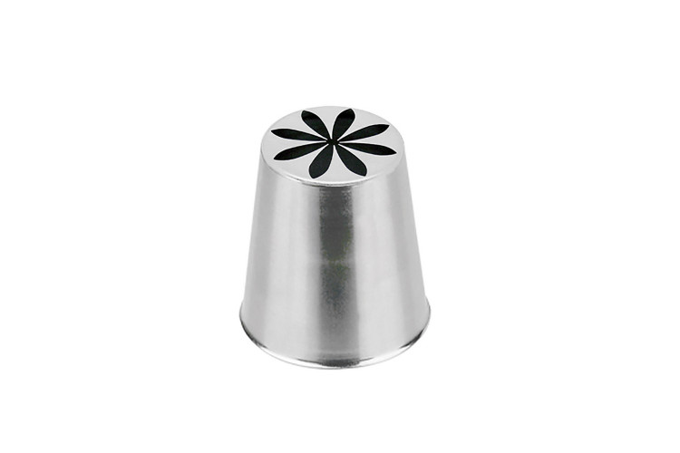 Douille russe De Buyer d&eacute;cor fleur inox