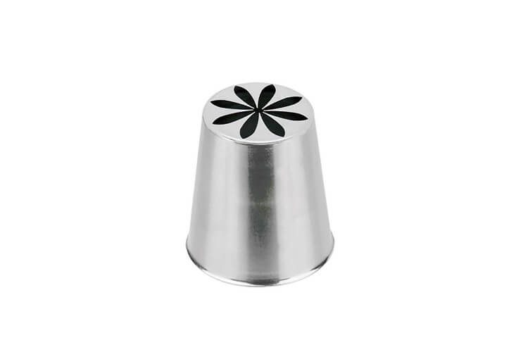 Douille russe De Buyer décor fleur inox