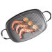 Plancha grill De Buyer Mineral B en fer 38x26cm avec 2 anses inox