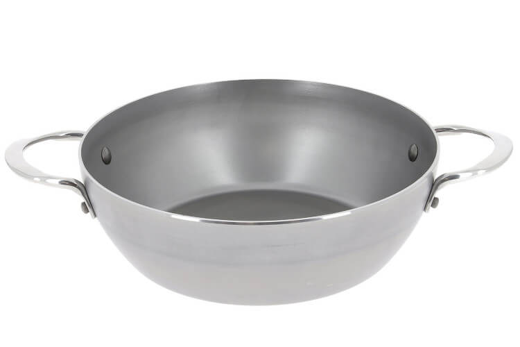 Sauteuse paysanne De Buyer Mineral B en fer bombée 2 anses