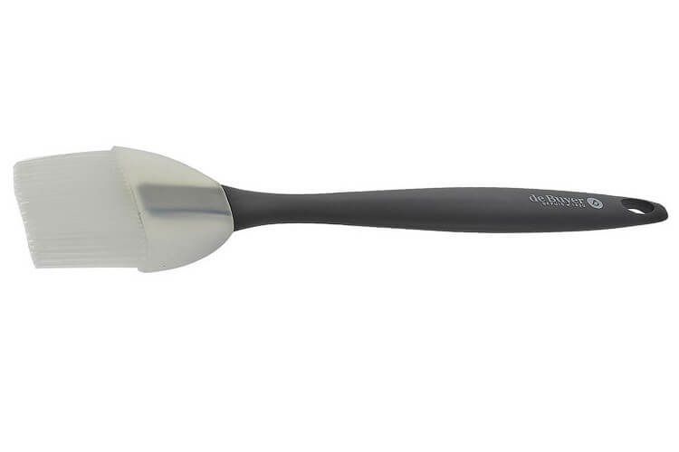 Pinceau pâtissier large De Buyer en silicone noir