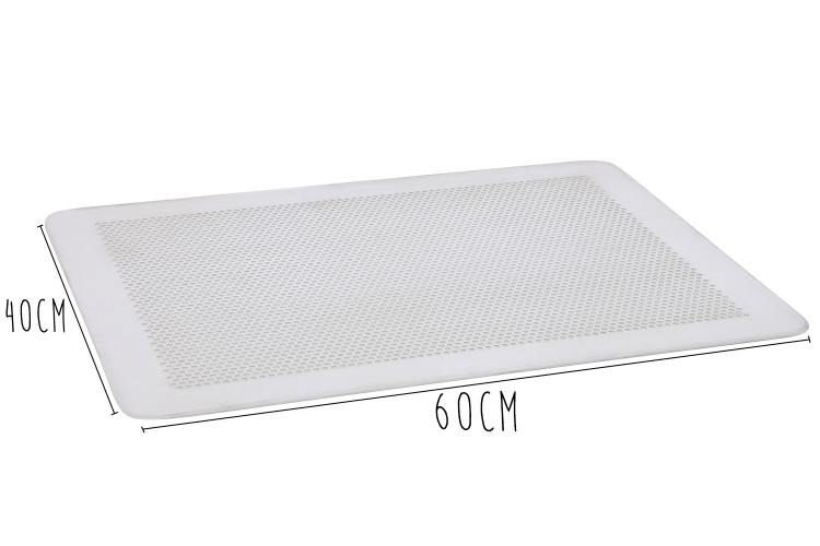 Plaque perfor&eacute;e en aluminium De Buyer sans rebord 1,5mm d'&eacute;paisseur