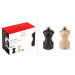 Coffret duo moulin à sel et poivre Peugeot Bistro en bois chocolat + naturel 10cm