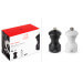 Coffret duo moulin à sel et poivre Peugeot Bistro en bois noir + blanc 10cm