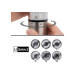 Coffret duo moulin à sel et poivre électrique Peugeot Elis Sense U Select en inox avec éclairage 20cm