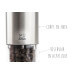 Coffret duo moulin à sel et poivre électrique Peugeot Elis Sense U Select en inox avec éclairage 20cm