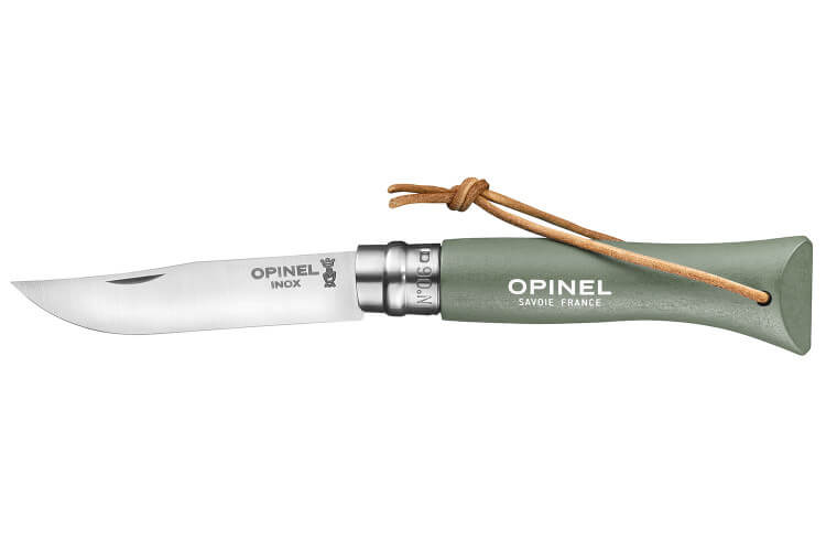 Couteau Opinel N°06 Baroudeur lame 7cm manche sauge