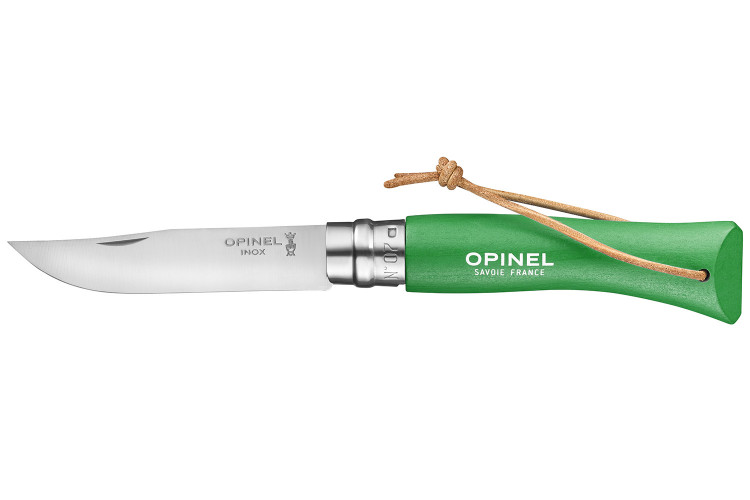 Couteau Opinel N&deg;07 Baroudeur lame 8cm manche vert prairie