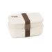 Lunch box 2 étages en fibre de bois Yoko Design 1,2L + 1 set de couverts