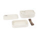 Lunch box 2 étages en fibre de bois Yoko Design 1,2L + 1 set de couverts