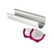 Gouttière à bûche Gobel inox + embouts silicone