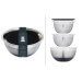 Set de 3 bols en acier inox Kitchencraft MasterClass Smart Space empilables