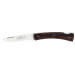 Couteau pliant artisanal Salamandra manche bocote 10cm + pochette cuir