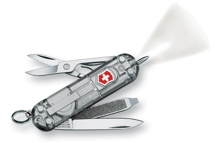 Couteau suisse Victorinox Signature Lite Silvertech argent 58mm 7 fonctions