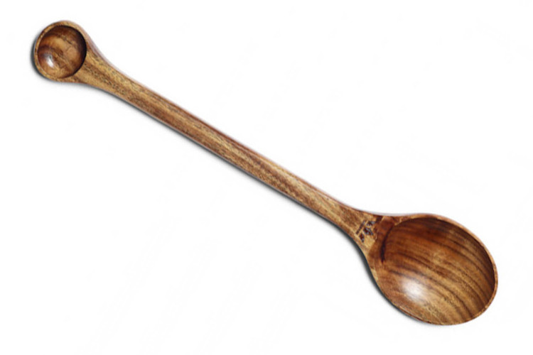 Cuill&egrave;re pour go&ucirc;ter et servir Dutchdeluxes bois d'acacia 33,5 x 7,8cm