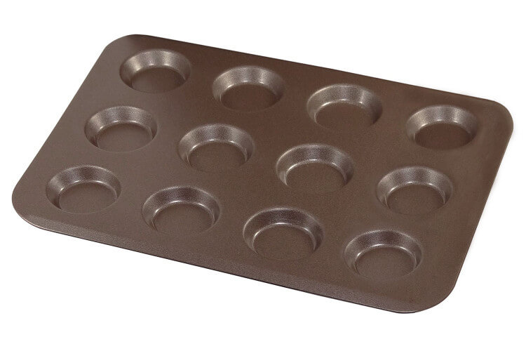 Plaque à 12 mini tartelettes Gobel anti-adhérent