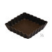 Boîte 6 moules à tartelettes carrés cannelés Gobel anti-adhérent