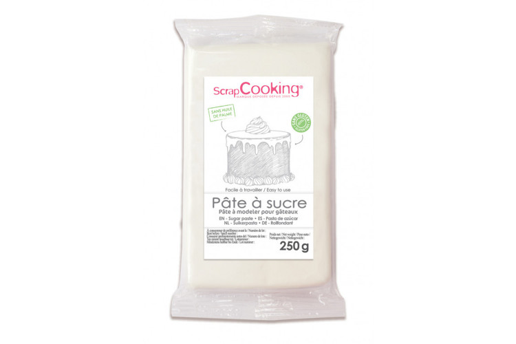 P&acirc;te &agrave; sucre Scrapcooking 250g - Plusieurs couleurs