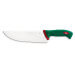 Couteau de boucher professionnel Sanelli Premana lame large 24cm manche vert