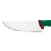 Couteau de boucher professionnel Sanelli Premana lame large 24cm manche vert
