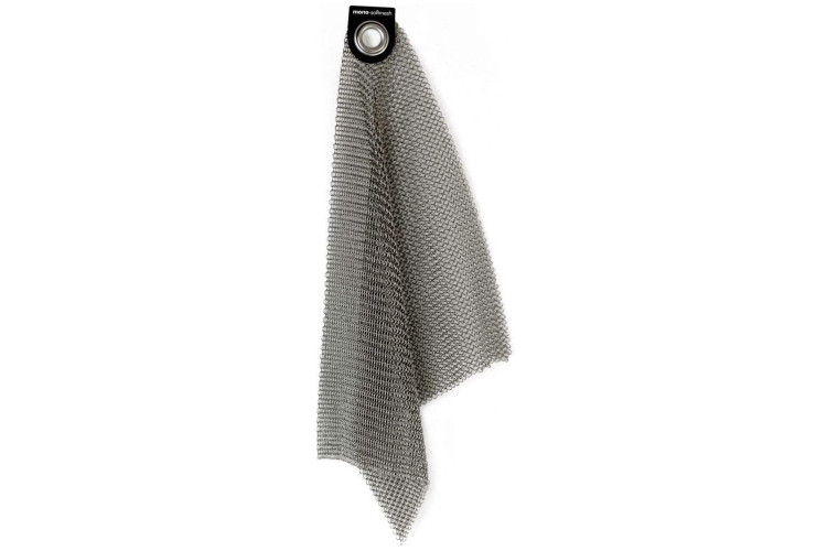Chiffon de nettoyage acier Inoxydable 18/10 30cm maille d&eacute;capante Mono Softmesh