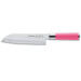 Couteau santoku Dick Pink Spirit lame alvéolée 18cm manche rose
