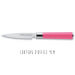 Bloc en acrylique de 4 couteaux Dick Pink Spirit acier inoxydable manche rose