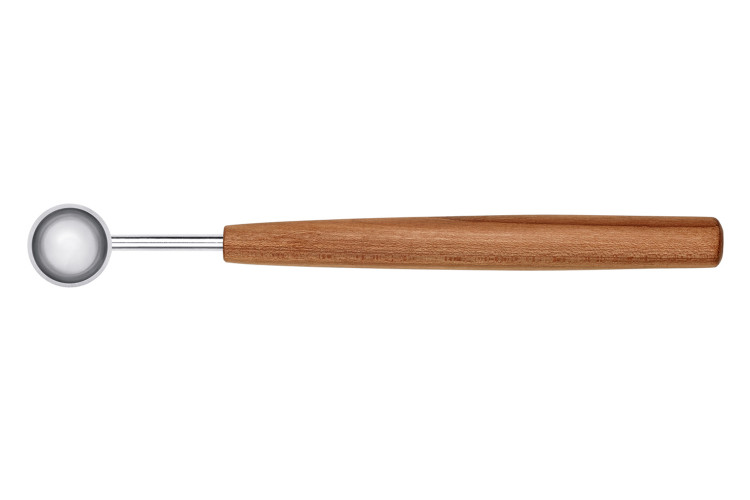 Cuill&egrave;re &agrave; mesurer Triangle Sense acier inox 18/10 manche prunier