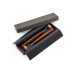 Coffret 2 fourchettes à pommes de terre Triangle Sense inox et manche en bois de prunier