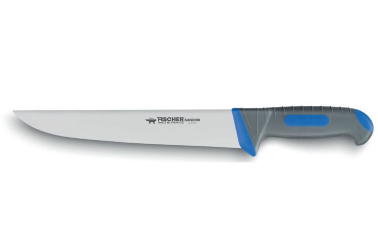 Couteau trancheur 25cm SANDVIK manche bleu ultra confort