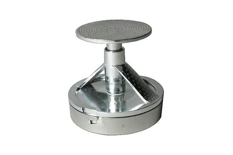 Presse-hamburger avec poussoir inox et fonte d'alu - Diam&egrave;tre 10cm
