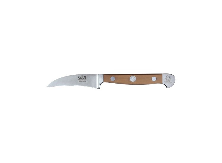 Couteau bec d'oiseau G&uuml;de Alpha Poire 6cm en acier forg&eacute;