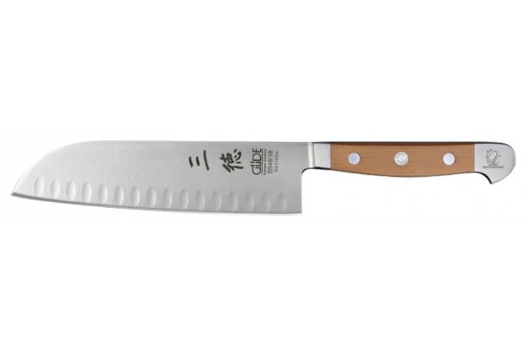Couteau santoku Gude Alpha Poire 18cm en acier forgé